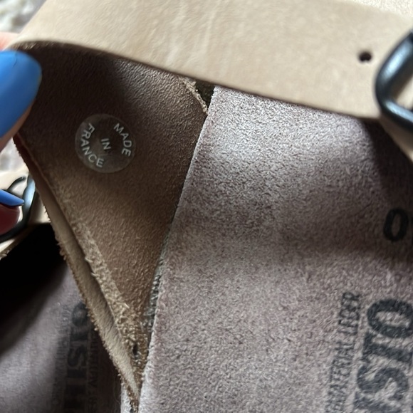 Mephisto Helen Sandals Beige Leather Sz 40 US 9.5 - 10 EUC - Picture 6 of 7